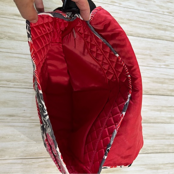 Vera Bradley Cheery Blossoms Large Quilted Laptop Messenger Bag & Wallet NWT - Picture 5 of 16